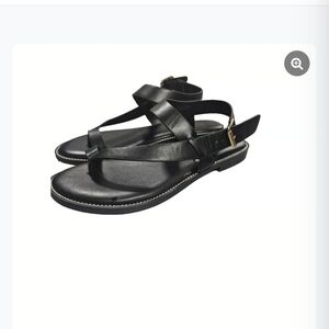 Joie,Lennox Black Strappy Sandals,Size 7.5